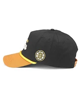 American Needle Men's Black/Gold Boston Bruins Roscoe Washed Twill Adjustable Hat