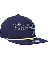 New Era Men's Navy Nashville Sc Script Golfer Adjustable Hat