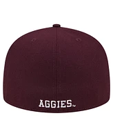 New Era Men's Maroon Texas A M Aggies Throwback 59Fifty Fitted Hat