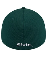 New Era Men's Green Michigan State Spartans Active Slash Sides 39Thirty Flex Hat