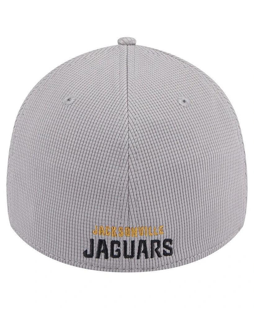 New Era Men's Gray Jacksonville Jaguars Active 39Thirty Flex Hat