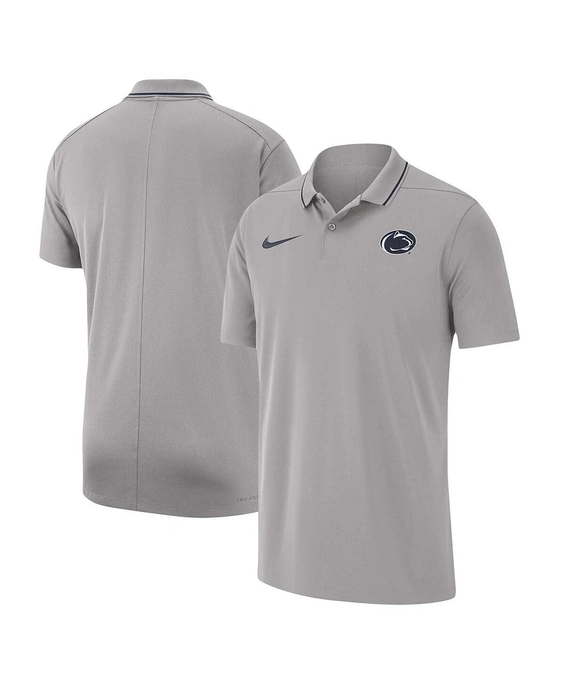 Nike Men's Gray Penn State Nittany Lions 2023 Coaches Performance Polo