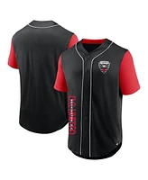 Fanatics Branded Men's Black D.c. United Balance Fashion Baseball Jersey