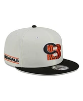 New Era Men's Cream/Black Cincinnati Bengals City Originals 9Fifty Snapback Hat