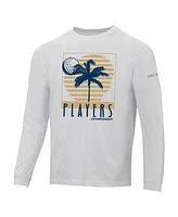 Ahead Men's White The Players Island Green Berkley Long Sleeve T-Shirt