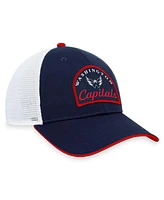 Fanatics Branded Men's Navy/White Washington Capitals Fundamental Adjustable Hat