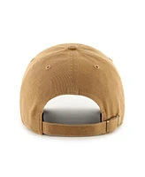 47 Brand Men's Tan Boston Celtics Ballpark Clean Up Adjustable Hat