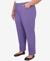 Alfred Dunner Plus Charm School Classic Charmed Average Length Pant