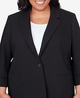 Alfred Dunner Plus Classic Fit Blazer Jacket