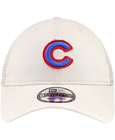 New Era Men's Stone Chicago Cubs Game Day 9Twenty Adjustable Trucker Hat