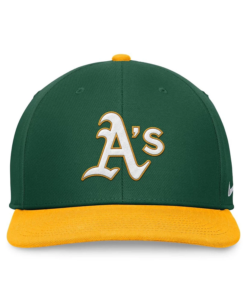 Nike Men's Green/Gold Oakland Athletics Evergreen Two-Tone Snapback Hat