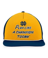 Top of the World Men's Navy/Gold Notre Dame Fighting Irish Play Like A Champion Today Foam Trucker Adjustable Hat