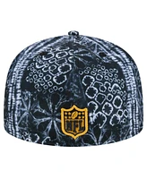 New Era Men's Black Pittsburgh Steelers Shibori 59fifty Fitted Hat