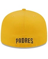 New Era Men's Brown/Gold San Diego Padres Gameday Sideswipe 59fifty Fitted Hat