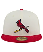 New Era Men's White St. Louis Cardinals Alternate Chrome 59Fifty Fitted Hat