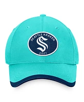 Fanatics Branded Men's Light Blue Seattle Kraken Fundamental Adjustable Hat