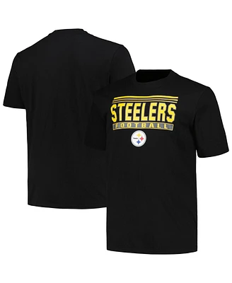 Fanatics Branded Men's Black Pittsburgh Steelers Big Tall Pop T-Shirt