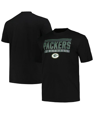 Fanatics Branded Men's Black Green Bay Packers Big Tall Pop T-Shirt