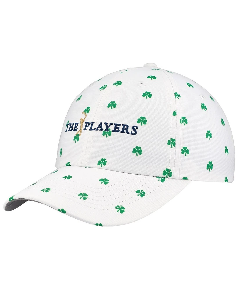 Imperial Men's White The Players Allover Shamrock Print Alter Ego Adjustable Hat