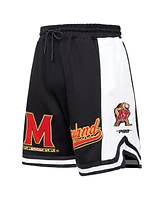 Pro Standard Men's Black Maryland Terrapins Script Tail Dk 2.0 Shorts