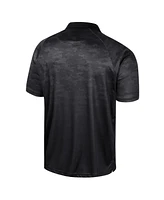 Colosseum Men's Black Providence Friars Honeycomb Raglan Polo