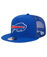 New Era Men's Royal Buffalo Bills Main Trucker 9Fifty Snapback Hat