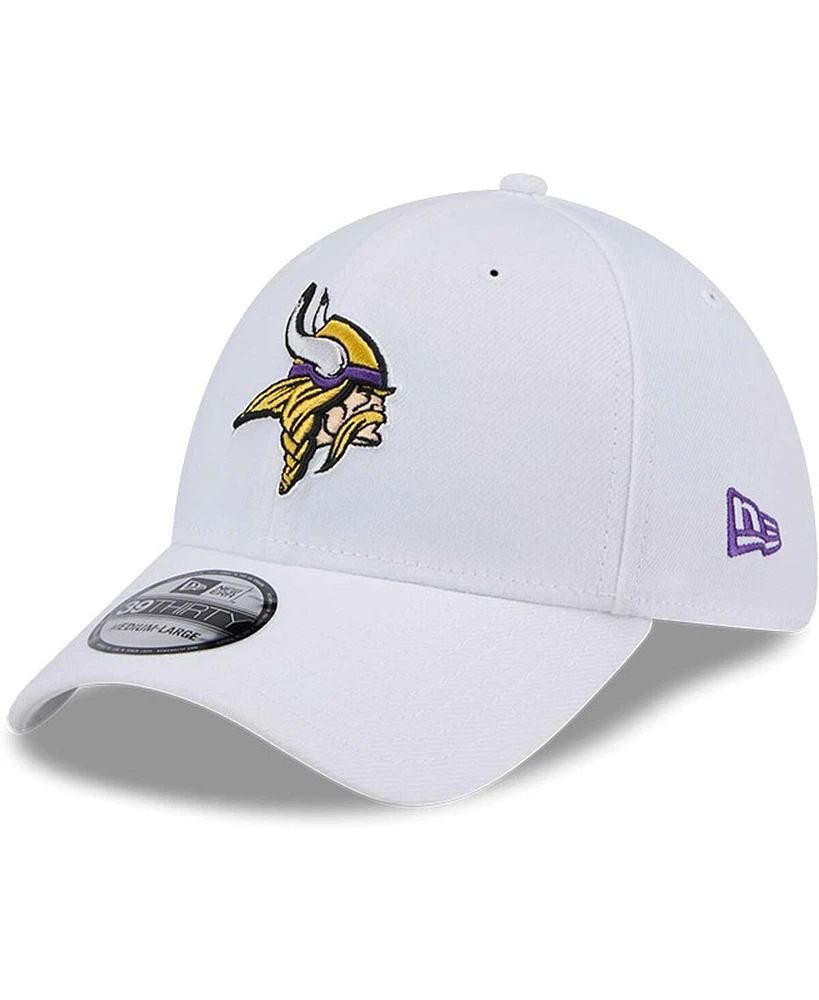 New Era Men's White Minnesota Vikings Main 39Thirty Flex Hat