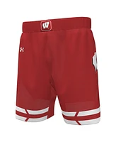 Under Armour Men's Red Wisconsin Badgers Replica Basketball Shorts