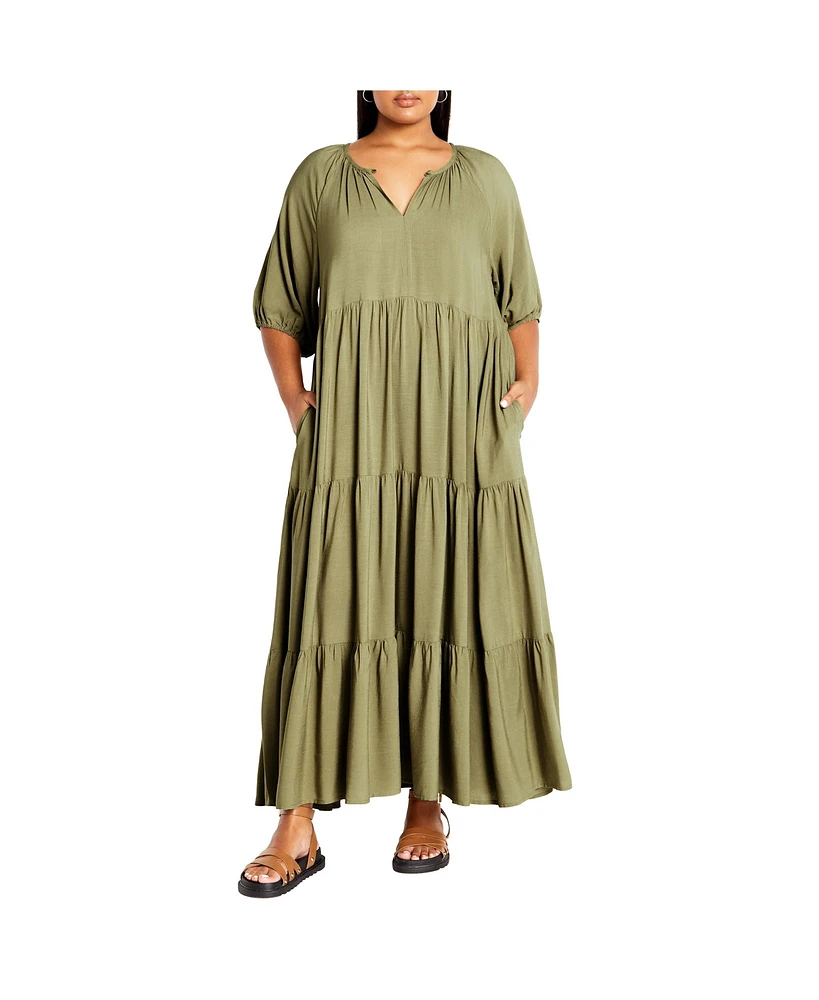 City Chic Plus Size Brynn Maxi Dress