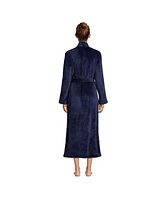 Lands' End Women's Tall Cozy Plush Long Wrap Robe