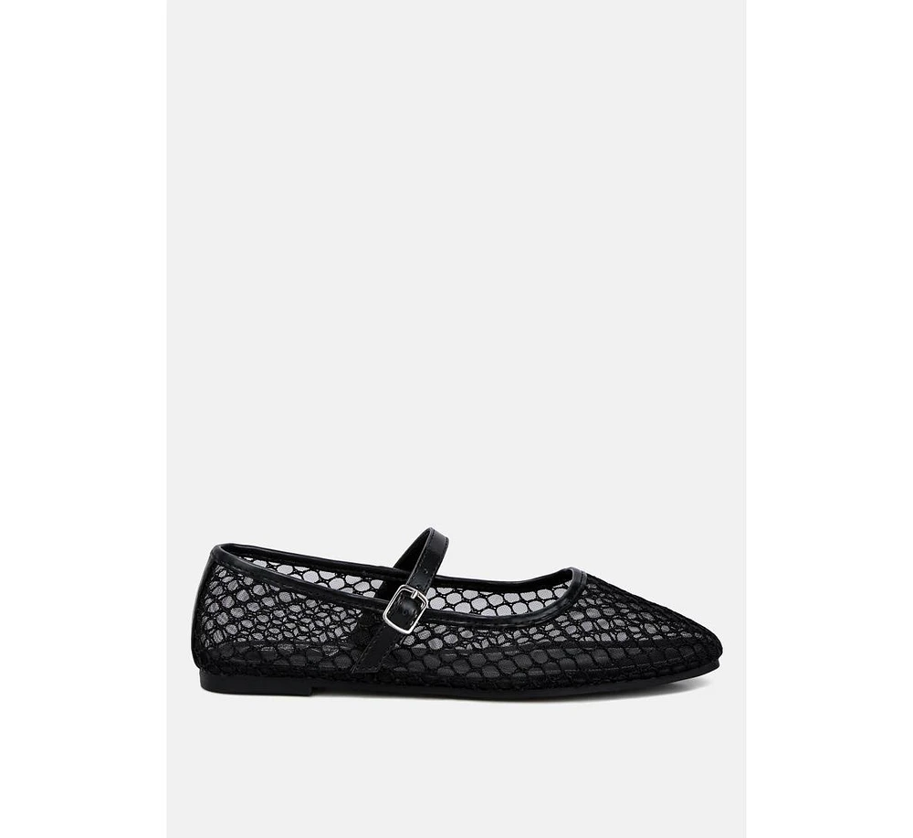 London Rag Averona Mesh Mary Jane Flats