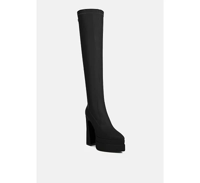 Rag & Co Cyber-punk Womens High Platform Long Boots