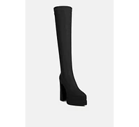 Rag & Co Cyber-punk Womens High Platform Long Boots