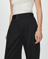Mango Women's Pleated Suit Pants