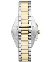 Emporio Armani Men's Chronograph Two-Tone Stainless Steel Bracelet Watch 43mm