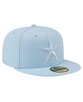 New Era Men's Light Blue Dallas Cowboys Color Pack 59Fifty Fitted Hat