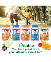 Lifeable Turmeric Curcumin and Ginger for Kids Gummies - Immune Support - Great Tasting Natural Flavor, Herbal Supplement Vitamins - 60 Gummies