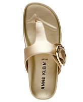 Anne Klein Women's Dori Footbed Thong Flat Sandals