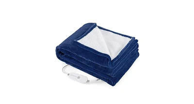 Slickblue Heated Blanket Electric Throw with 5 Heating Levels