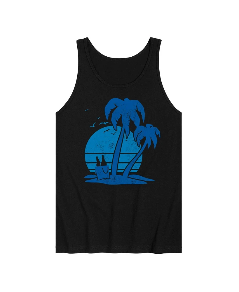 Hybrid Apparel Beach and Beer Mens Jersey Tank