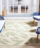 Safavieh Courtyard CY0772 Natural and Olive 8' x 11' Outdoor Area Rug