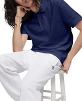 Calvin Klein Men's Regular-Fit Smooth Cotton Monogram Logo Polo Shirt