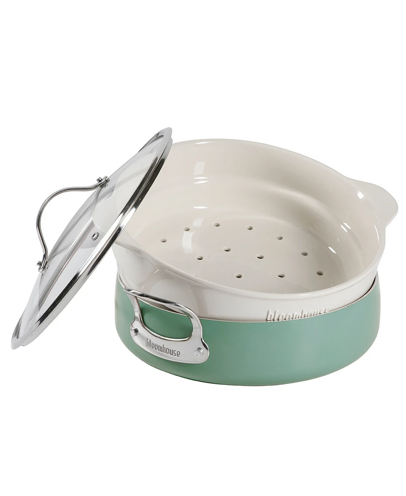 Bloomhouse 6 Qt Enamel Everyday Pan