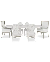 Warlington 7 Pc. Dining Set (Table, 4 Side Chairs & 2 Host Chairs)