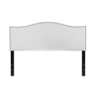Arched Queen Headboard With Accent Nail Trim