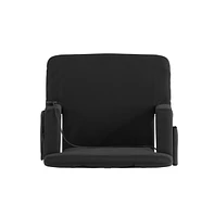 Mikki Portable Heated Reclining Stadium Chair With Armrests