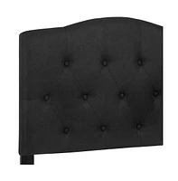 Arched Twin Button Tufted Upholstered Headboard