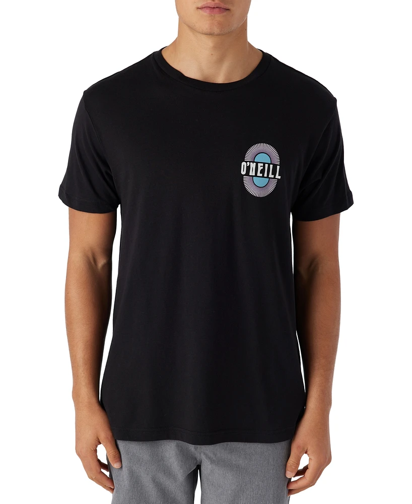 O'Neill Men's Sunny Day Relaxed Fit Short-Sleeve Logo Graphic Crewneck T-Shirt