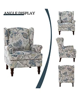 Escanor Traditional Armchair with Pattern Design for Living Room