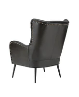 Halligan Upholstered Armchair with Nailhead Trims